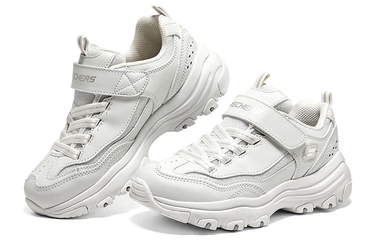 (Youth) Skechers D'lites 1.0 Chunky Shoes 'White' 圖 3