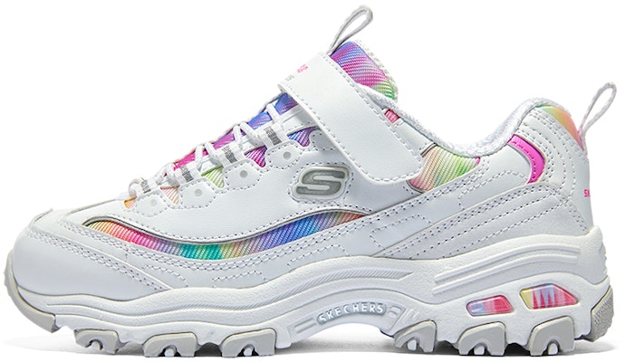 (Youth) Skechers DLITES Low 'White Multi' 303905L-WMLT Buy (Youth) Skechers DLITES Low 'White Multi' 303905L-WMLT