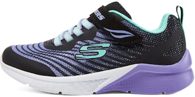 (Youth) Skechers Girls Microspec Rejoice Racer 'Black Multi' 302349L-BKMT (Youth) Skechers Girls Microspec Rejoice Racer 'Black Multi' 302349L-BKMT