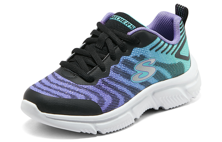 Lookbook (JR) Skechers Mädchen Go Run 650 ''Schwarz Lila Grün'' 302479L-BKPR