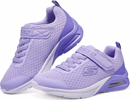 Shop 大童 Skechers Girls 繫帶舒適 百搭 減震耐磨 低筒 童鞋 跑步鞋 紫色