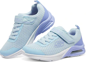 Shop 大童 Skechers Girls 減震耐磨 低筒 兒童跑步鞋 淺藍色
