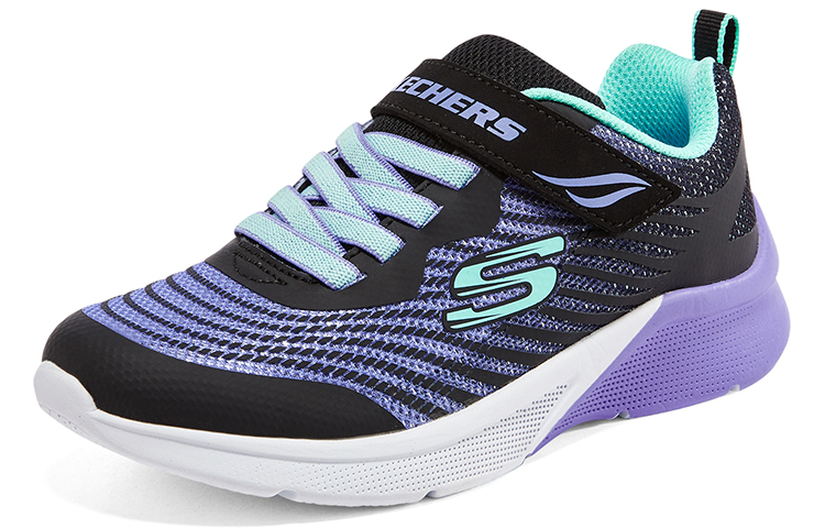 Lookbook (JR) Skechers Bambina Microspec Rejoice Racer ''Nero Multicolore'' 302349L-BKMT