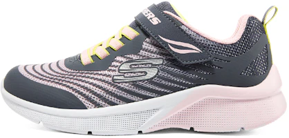 (Youth) Skechers Girls Microspec Rejoice Racer 'Grey Pink' 302349L-CCMT (Youth) Skechers Girls Microspec Rejoice Racer 'Grey Pink' 302349L-CCMT
