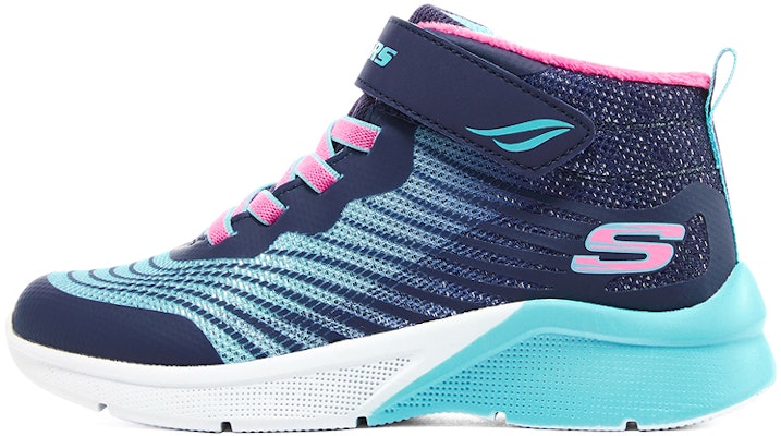 (Youth) Skechers Girls Microspec Rejoice Racer 'Navy Light Blue Pink' 303070L-NVMT Buy (Youth) Skechers Girls Microspec Rejoice Racer 'Navy Light Blue Pink' 303070L-NVMT