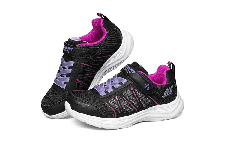 Lookbook (JR) Skechers Glimmer Kicks ''Zwart Roze'' 302302L-BLK
