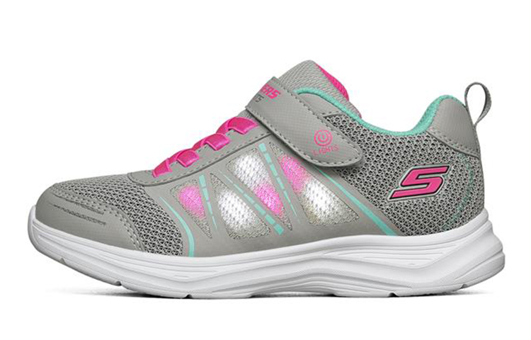 (Youth) Skechers Glimmer Kicks 'Grey Light-Up' 302302L-GRY