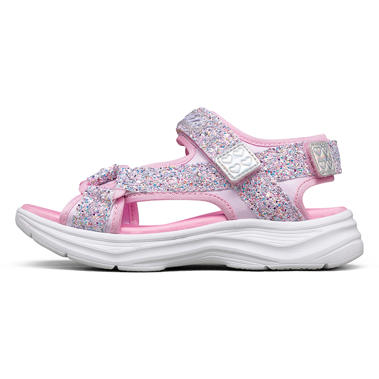 (Youth) Skechers Glimmer Kicks 'Pink Silver' 302965L-LTPK