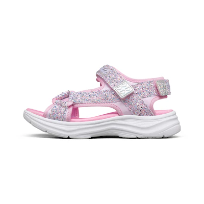 (Youth) Skechers Glimmer Kicks 'Pink Silver'