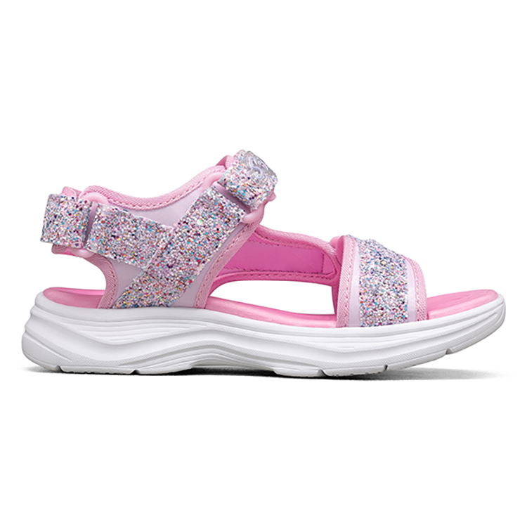 Order (JR) Skechers Glimmer Kicks 'Pink Silver' Kasut Perempuan Merah Jambu Perak 302965L-LTPK