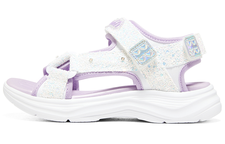 (Youth) Skechers Glimmer Kicks 'White Purple' 302965L-WLV