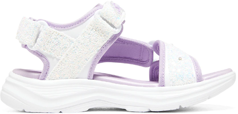 (JR) 斯凯奇闪烁运动鞋 '白紫色' 302965L-WLV Order (JR) 斯凯奇闪烁运动鞋 '白紫色' 302965L-WLV