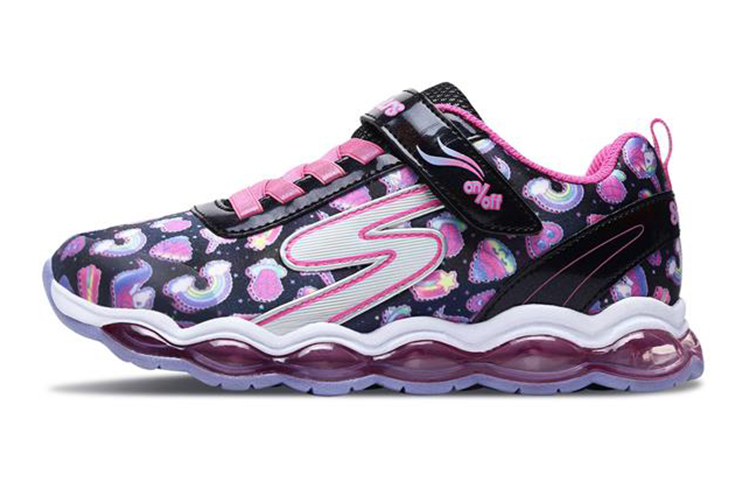 (Youth) Skechers Glimmer Lights 'Black Multicolor' 20059L-BKMT