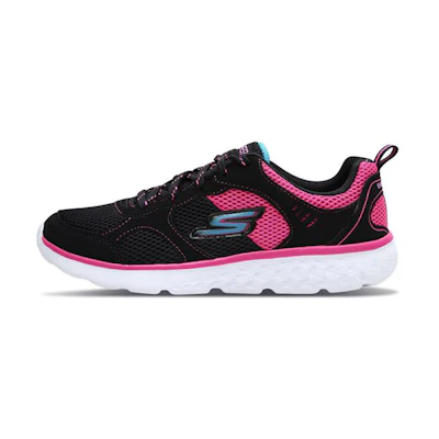(Youth) Skechers Go Run 400 'Black Peach Red'