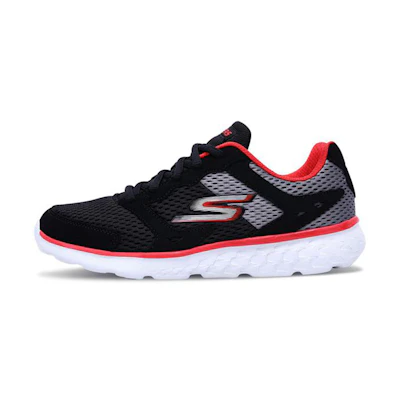 (Youth) Skechers Go Run 400 'Black Red'