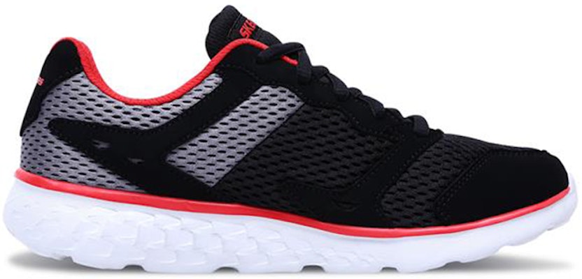 大童 Skechers Go Run 400 低筒運動休閒鞋 黑紅 Order 大童 Skechers Go Run 400 低筒運動休閒鞋 黑紅