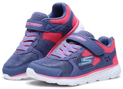 大童 Skechers Go Run 400 閃耀奔跑者 防滑耐磨輕便 低筒 跑步鞋 藍粉 Lookbook 大童 Skechers Go Run 400 閃耀奔跑者 防滑耐磨輕便 低筒 跑步鞋 藍粉