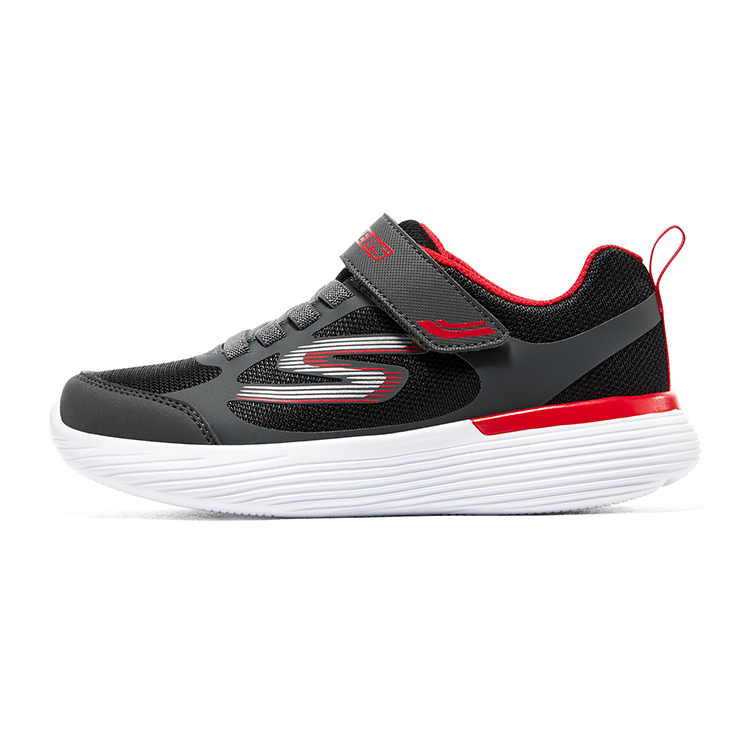 (Youth) Skechers Go Run 400 V2 'Grey Red Black' 405104L-BKRD