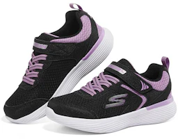 Lookbook 大童 Skechers Go Run 400 V2 休閒運動 低筒 童鞋 跑步鞋 黑紫