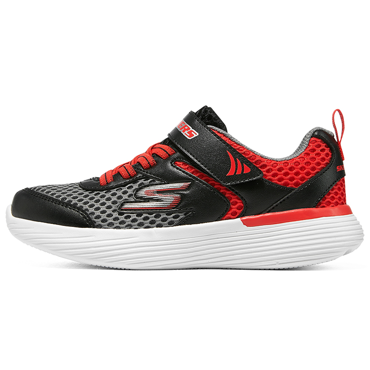 (Youth) Skechers Go Run 400 V2 Darvix 'Grey Black Red' 405103L-CCRD