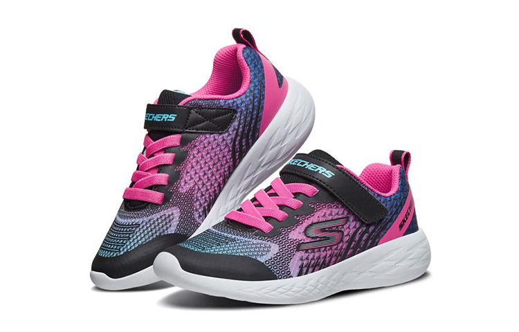 Lookbook (JR) Skechers Go Run 600 'Negro Multicolor' 82080L-BKMT