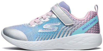 (Youth) Skechers Go Run 600 'Silver Spark' 82080L-SMLT (Youth) Skechers Go Run 600 'Silver Spark' 82080L-SMLT