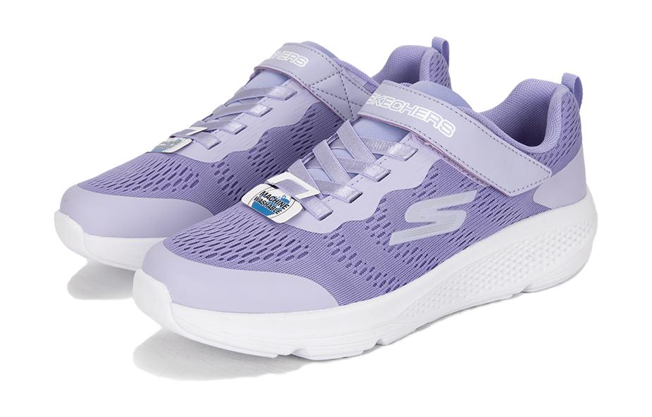 Lookbook 大童 Skechers GO RUN 提升 減震防滑耐磨 低筒 運動休閒鞋 紫色