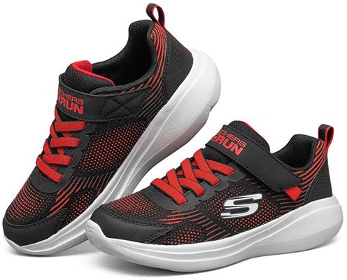 大童 Skechers Go Run Fast 低筒跑步鞋 黑紅色 Lookbook 大童 Skechers Go Run Fast 低筒跑步鞋 黑紅色