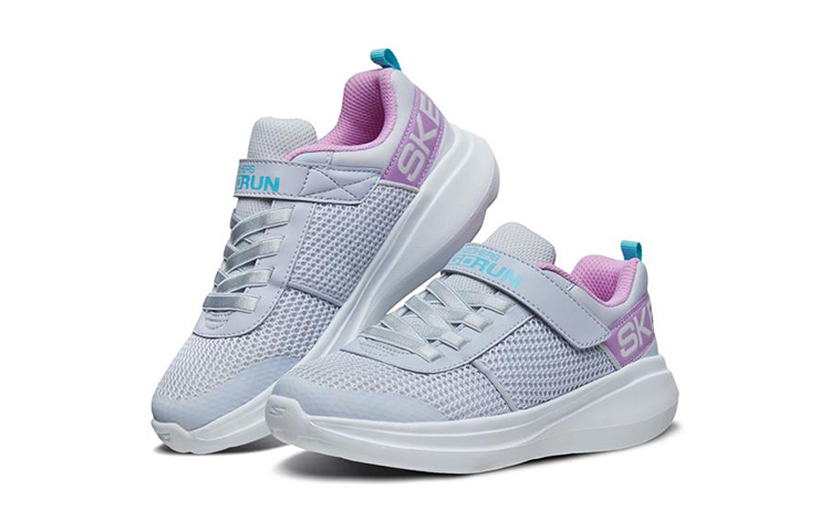 (Youth) Skechers Go Run Fast 'Grey Light Purple' 圖 3