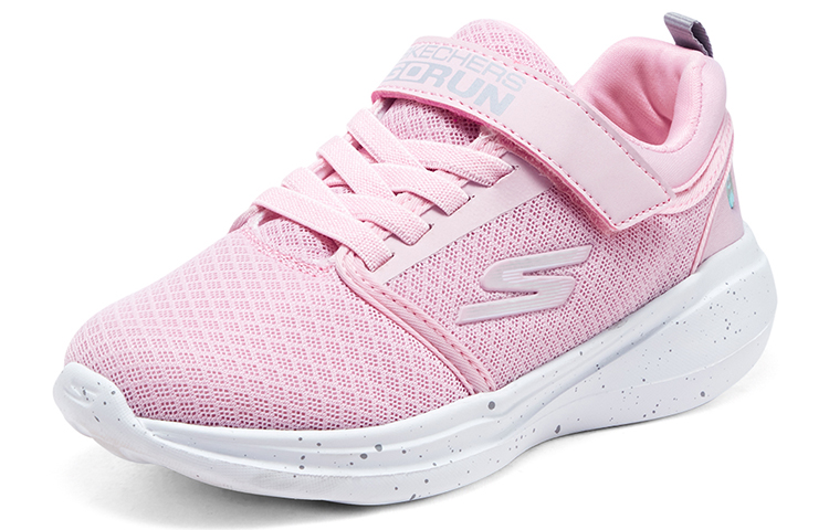 Lookbook 大童 Skechers Girls 網布 減震耐磨 低筒 兒童跑步鞋 淺粉色