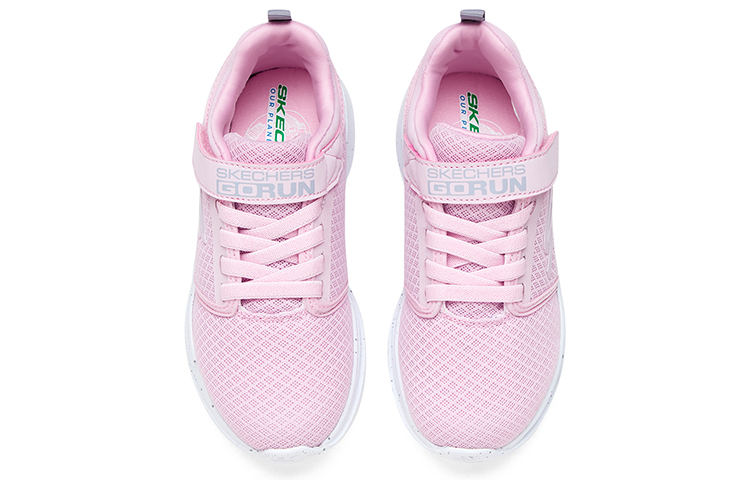 Shop 大童 Skechers Girls 網布 減震耐磨 低筒 兒童跑步鞋 淺粉色