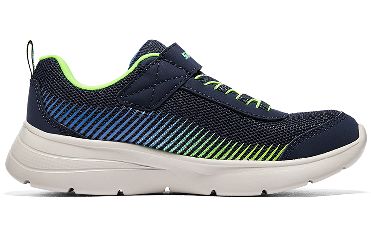 Order 大童 Skechers 減震耐磨 兒童休閒鞋 海軍藍檸檬