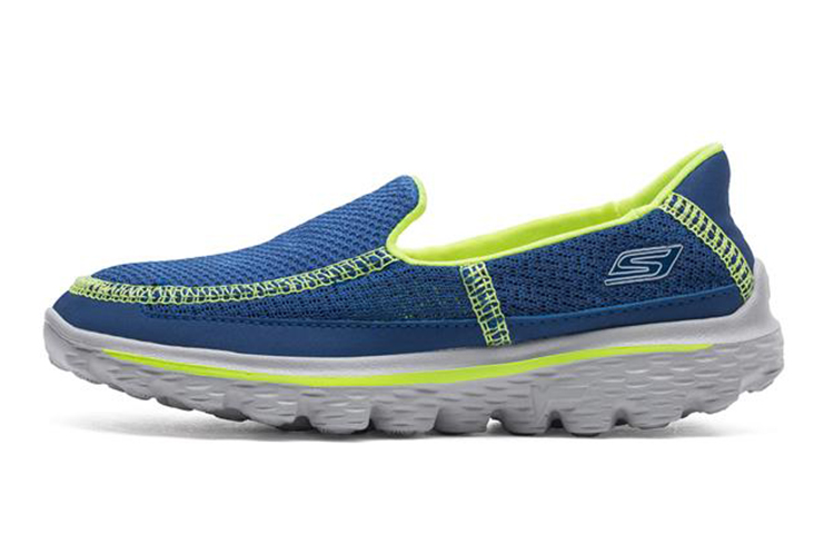(Youth) Skechers Go Walk 2 'Blue Yellow' 95690L-RYYL