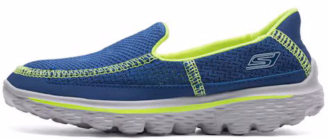 Buy 大童 Skechers Go Walk 2 休閒運動懶人鞋 藍黃