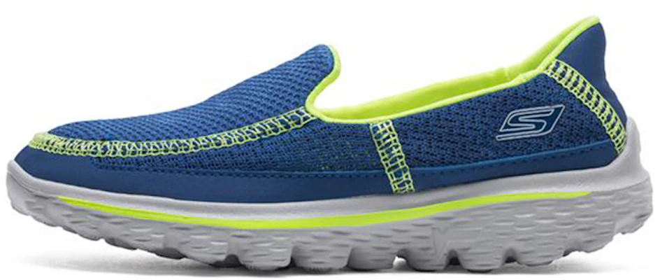 (Youth) Skechers Go Walk 2 'Blue Yellow' 95690L-RYYL Buy (Youth) Skechers Go Walk 2 'Blue Yellow' 95690L-RYYL