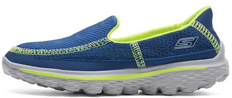 (Youth) Skechers Go Walk 2 'Blue Yellow' 95690L-RYYL (Youth) Skechers Go Walk 2 'Blue Yellow' 95690L-RYYL