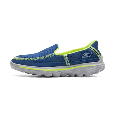 (Youth) Skechers Go Walk 2 'Blue Yellow'