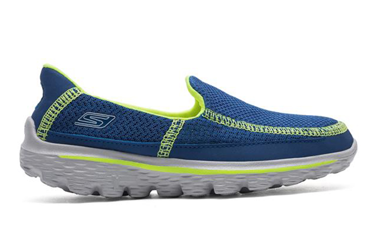 Order (Youth) Skechers Go Walk 2 'Blue Yellow' 95690L-RYYL