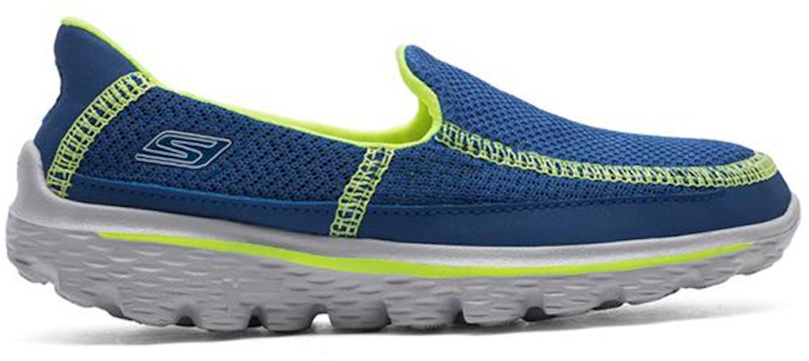 (Youth) Skechers Go Walk 2 'Blue Yellow' 95690L-RYYL Order (Youth) Skechers Go Walk 2 'Blue Yellow' 95690L-RYYL