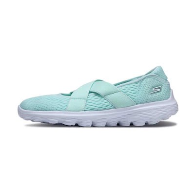 (Youth) Skechers Go Walk 2 'Mint Green Mary Jane'