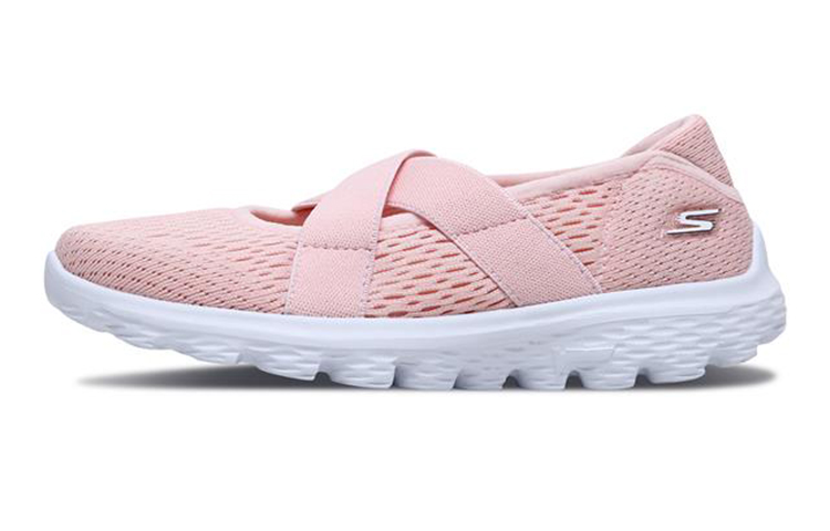 (Youth) Skechers Go Walk 2 'Pink Mary Jane' 664081L-LTPK