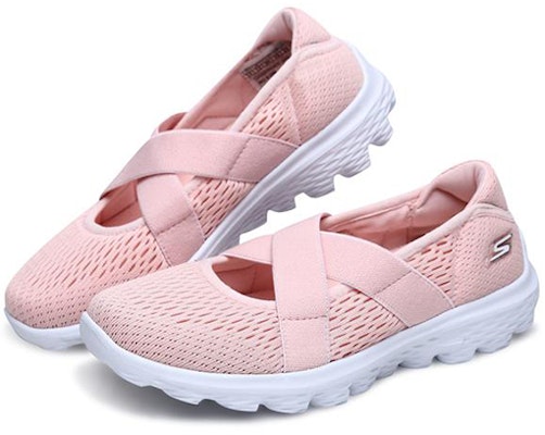 大童 Skechers Go Walk 2 瑪麗珍跑步鞋 粉 Lookbook 大童 Skechers Go Walk 2 瑪麗珍跑步鞋 粉