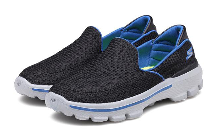 Lookbook (Youth) Skechers Go Walk 3 'Black Blue' 660006L-BKRY