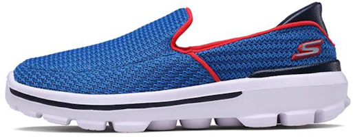 (Youth) Skechers Go Walk 3 'Blue Red Slip-On' 660006L-RYRD (Youth) Skechers Go Walk 3 'Blue Red Slip-On' 660006L-RYRD