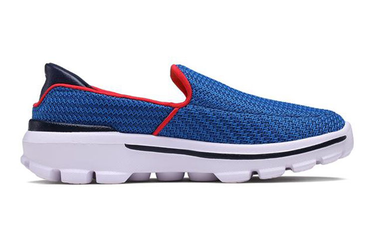 Lookbook (Youth) Skechers Go Walk 3 'Blue Red Slip-On' 660006L-RYRD