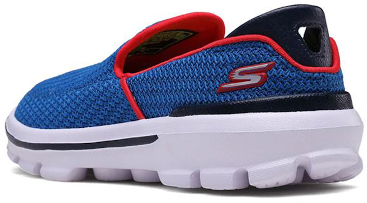 (Youth) Skechers Go Walk 3 'Blue Red Slip-On' 660006L-RYRD Sizing (Youth) Skechers Go Walk 3 'Blue Red Slip-On' 660006L-RYRD