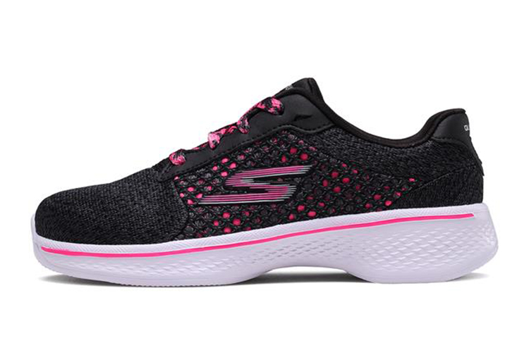 (Youth) Skechers Go Walk 4 'Black Pink' 81117L-BKHP