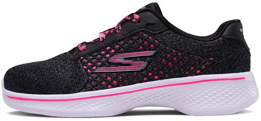 (Youth) Skechers Go Walk 4 'Black Pink' 81117L-BKHP Buy (Youth) Skechers Go Walk 4 'Black Pink' 81117L-BKHP