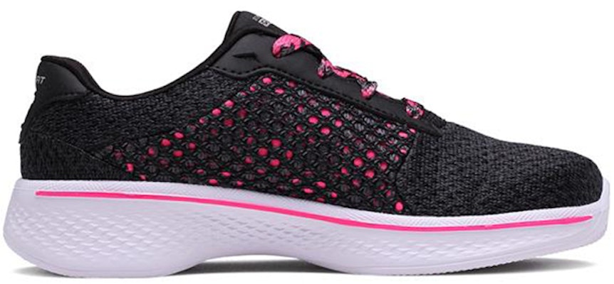 (Youth) Skechers Go Walk 4 'Black Pink' 81117L-BKHP Order (Youth) Skechers Go Walk 4 'Black Pink' 81117L-BKHP