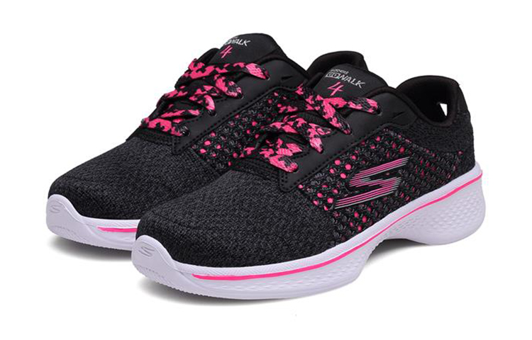 Lookbook (Youth) Skechers Go Walk 4 'Black Pink' 81117L-BKHP
